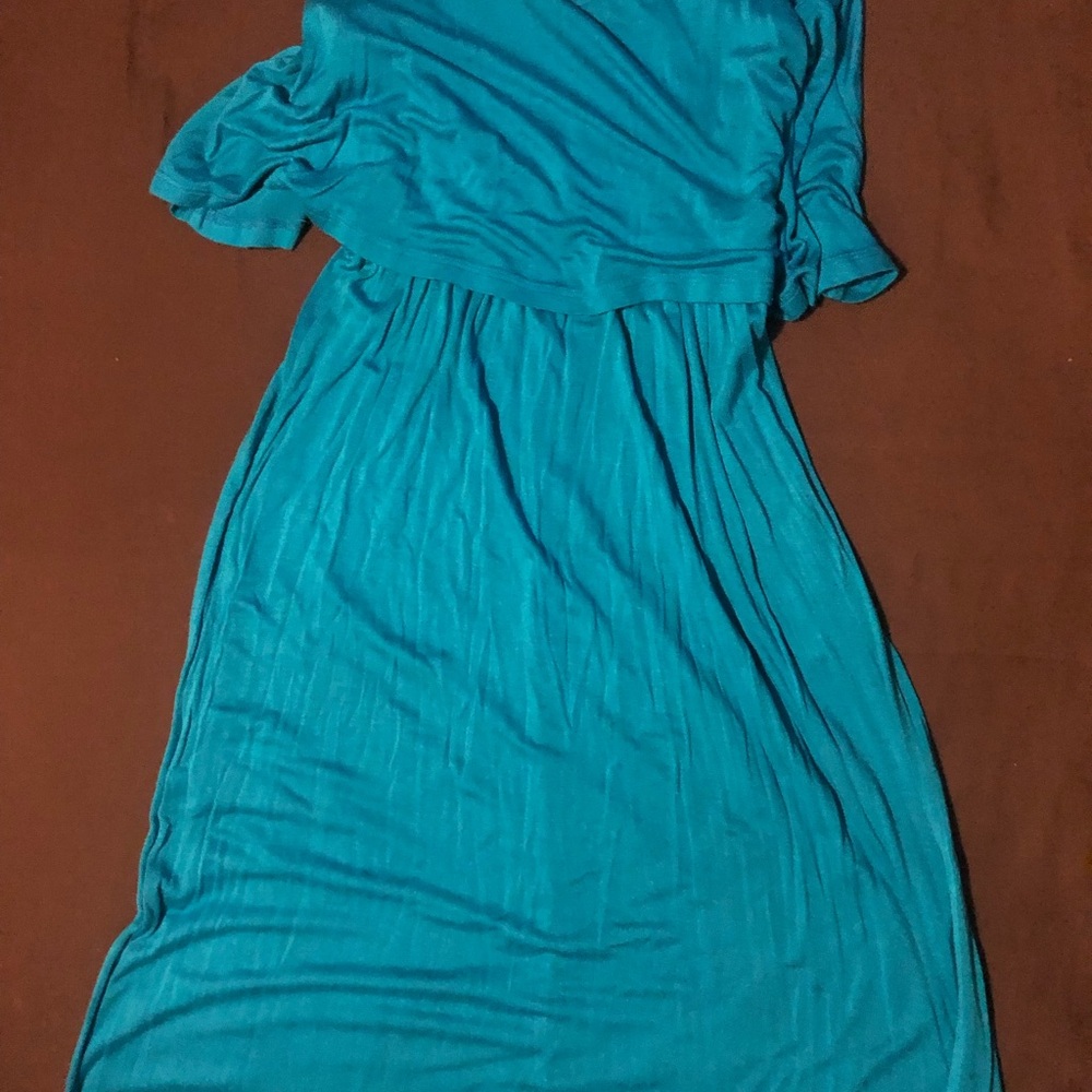 Elegant Teal Women's Dress
